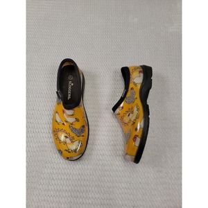 Sloggers Garden Clog Womens Rooster Chicken Hen Waterproof Slip Ons 10